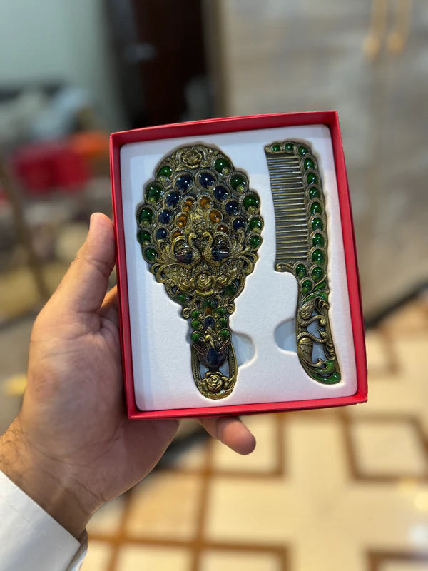 Golden Mirror & Comb