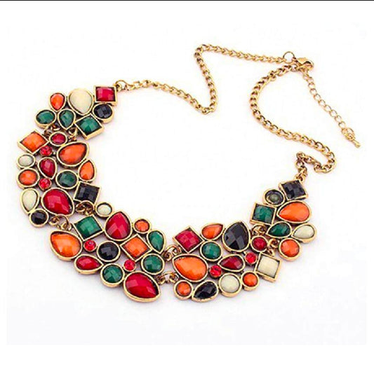 Multicolor Clavicle chain Necklace