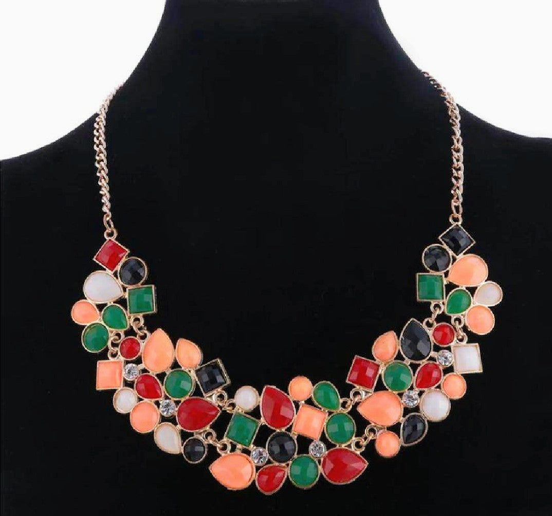 Multicolor Clavicle chain Necklace