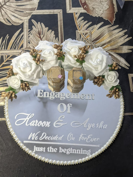 Engagement Ring plate