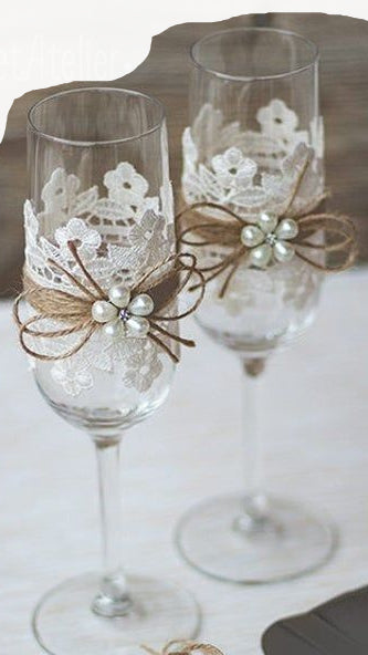 Wedding doodh Pilai Glass