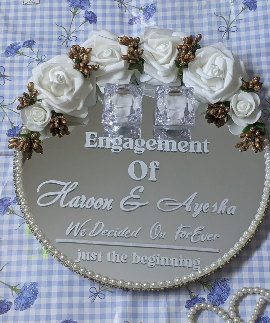 Engagement Ring plate