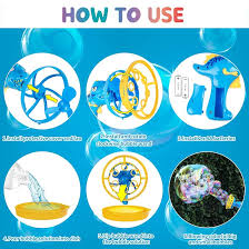 2 in 1 Electric Lion Dance Bubble Gun For Kids